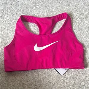 Nike Pink Sports Bra Moisture-Wicking Racerback